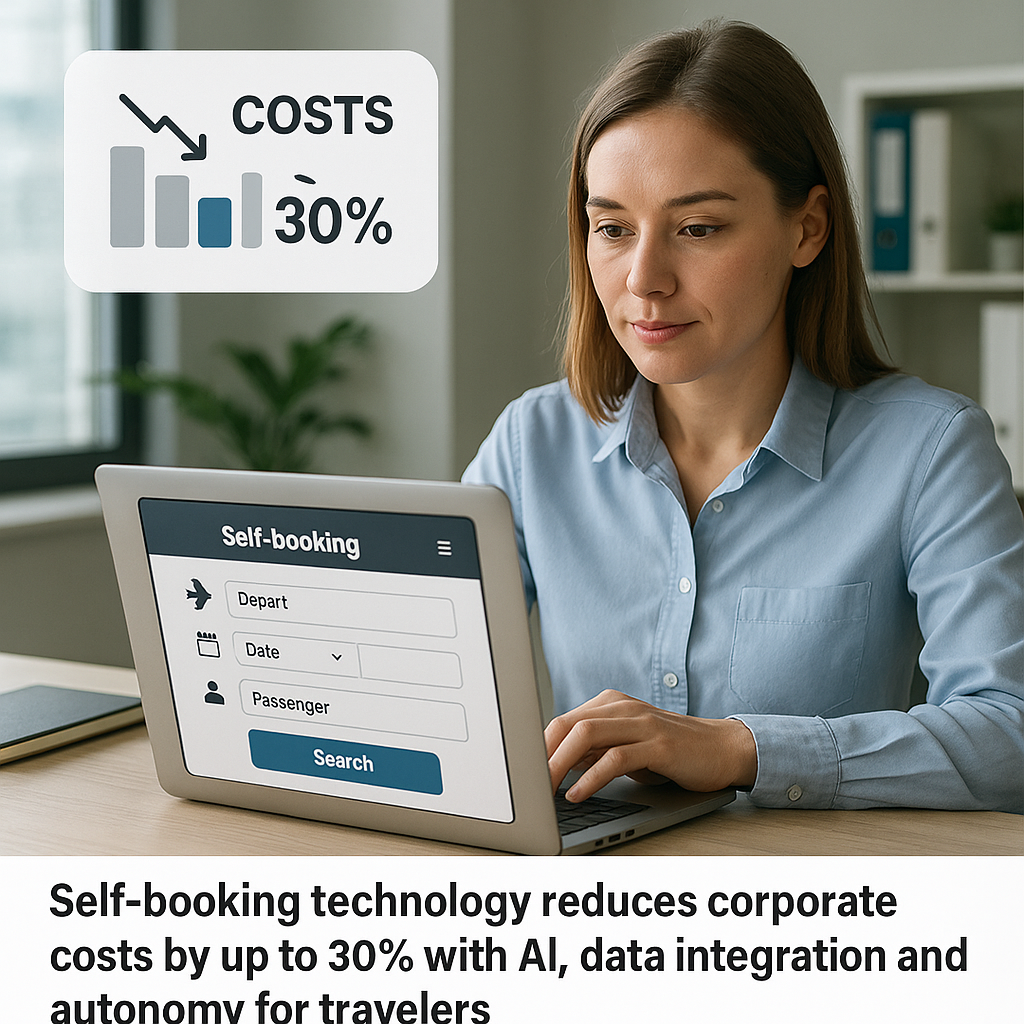 Como a Tecnologia de Self-Booking Pode Reduzir os Custos Corporativos em Até 30%
